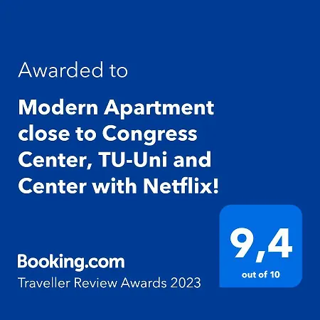 Apartment Modern Close To Congress Center, Tu-uni And Center With Netflix! Graz